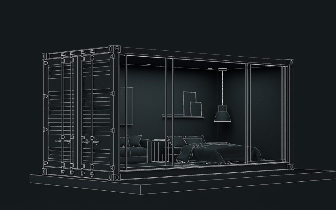 wireframe cabin